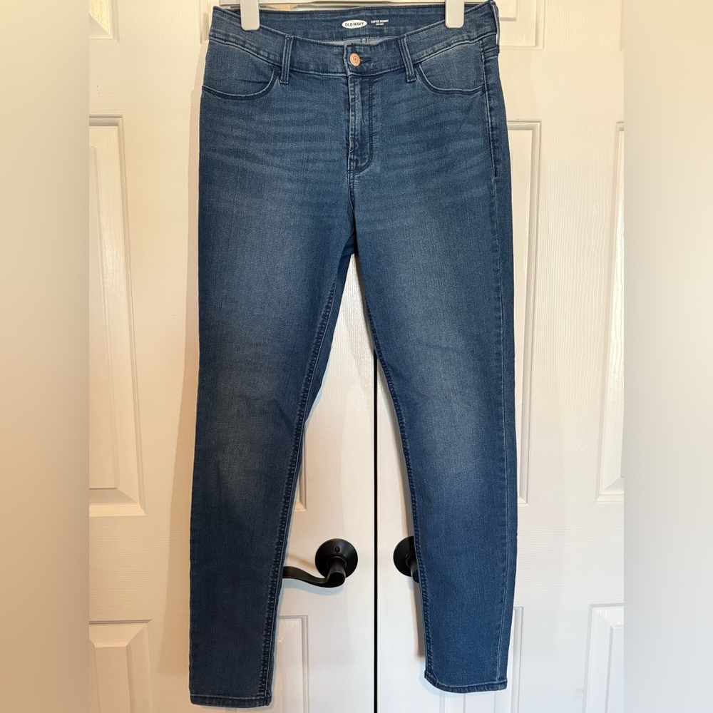NWOT Old Navy Women's Mid Rise Super Skinny Stretch Jeans 8